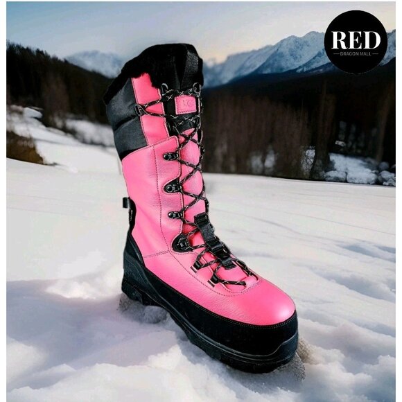 UGG SHASTA BOOT TALL PINK GLOW LEATHER WOOL ALL GENDER BOOTS - SIZE US M10/W11 - Picture 13 of 13